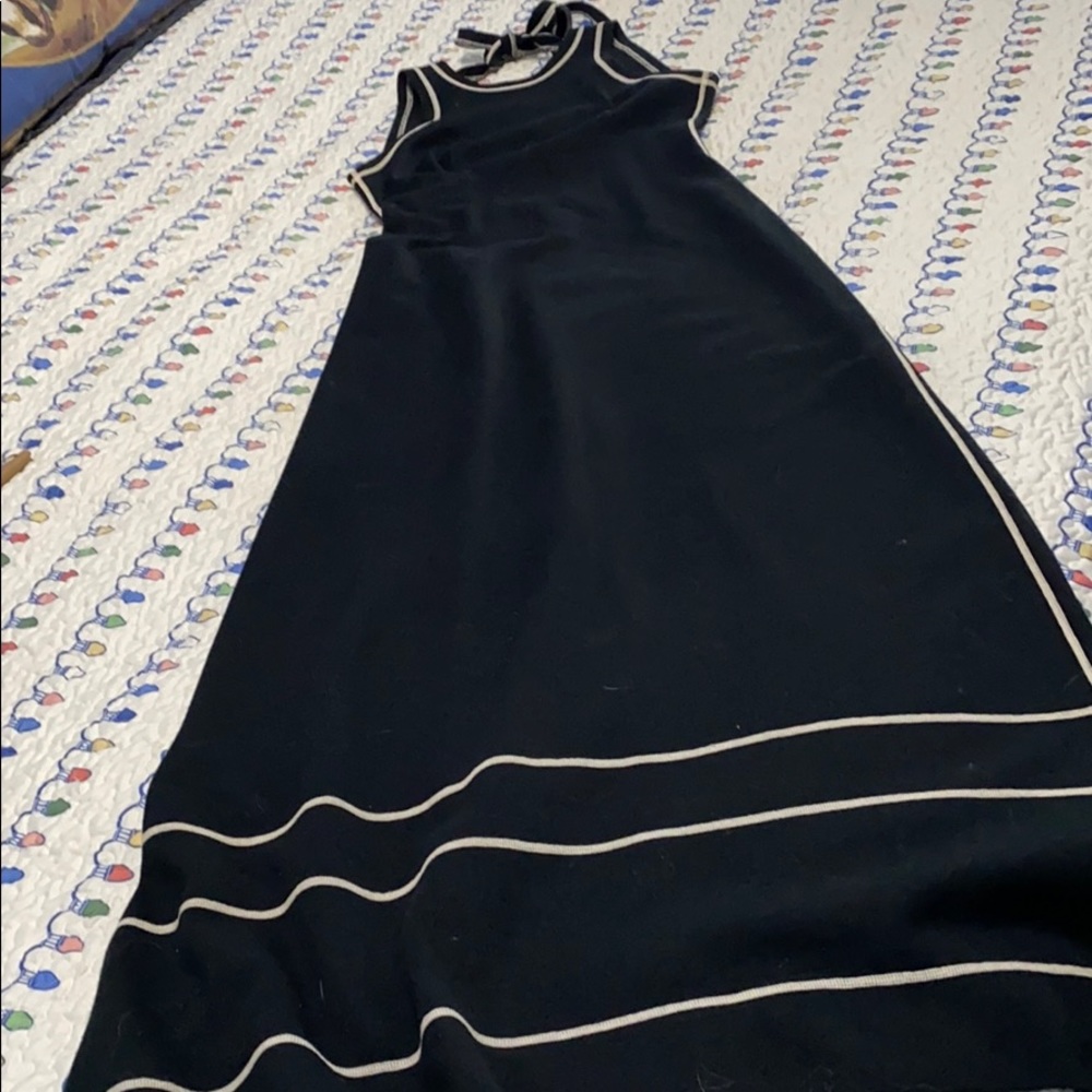 Full length black dress